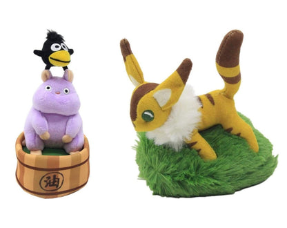 Official Ghibli Fox - Squirrel, Bo Mouse Plush Toy/Eco Bag • Spirited Away, Nausicaa, Laputa Shoulder Bag/Shopping/Handbag - Kamaji Market