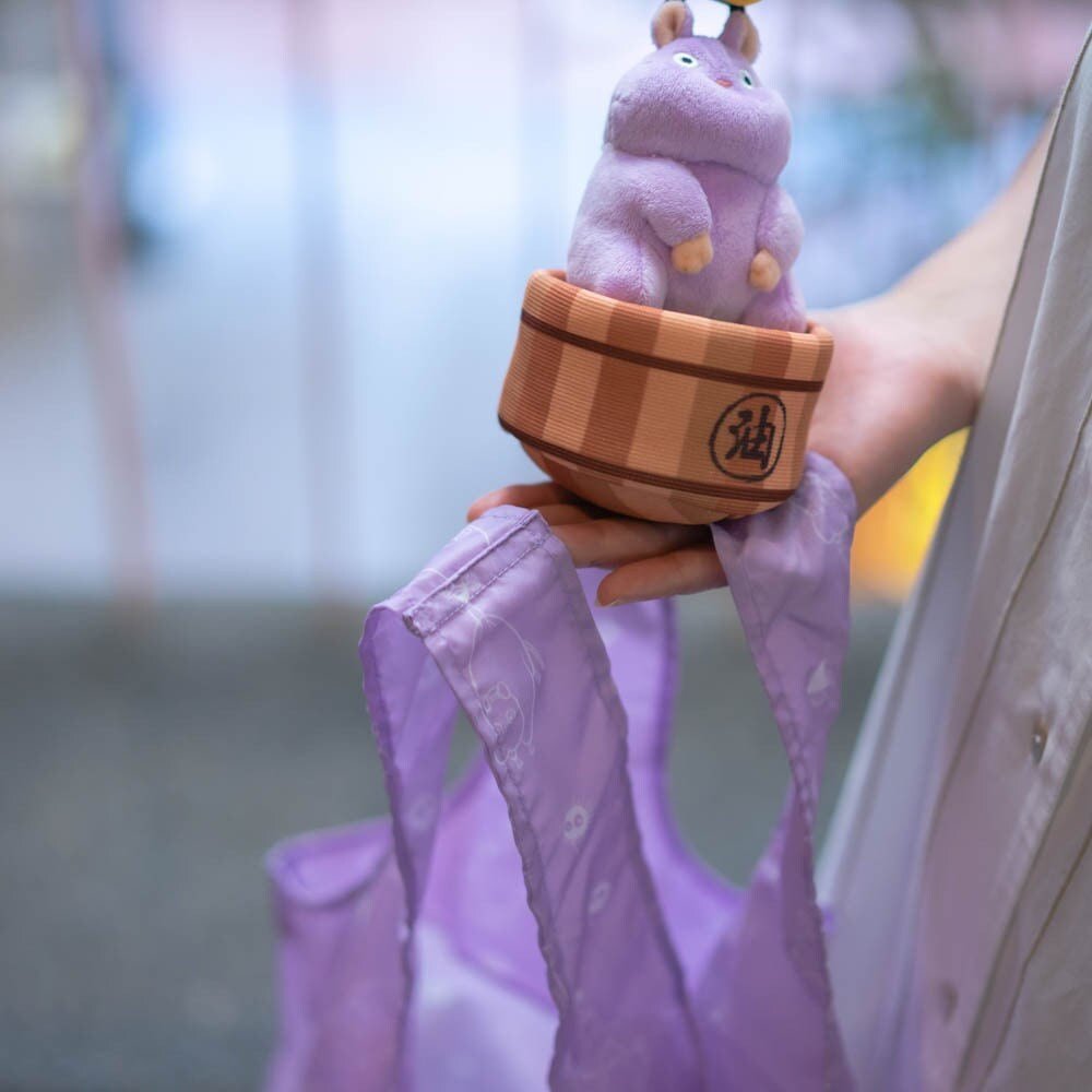Official Ghibli Fox - Squirrel, Bo Mouse Plush Toy/Eco Bag • Spirited Away, Nausicaa, Laputa Shoulder Bag/Shopping/Handbag - Kamaji Market