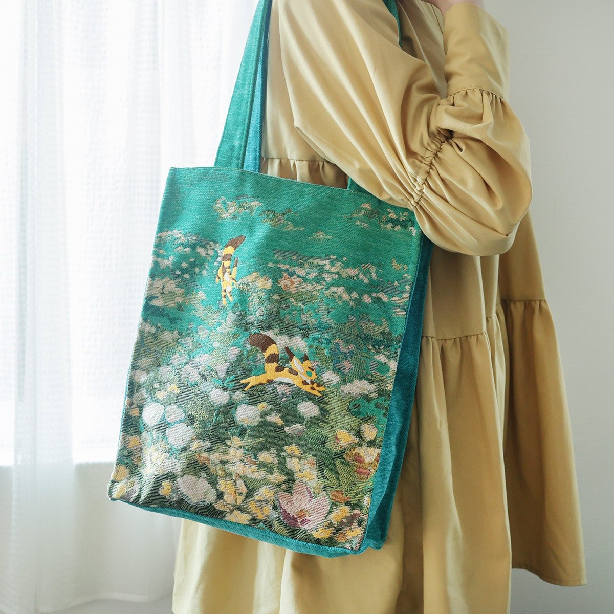 Official Ghibli Fox Squirrel Gobelin Tote Bag • Laputa/Nausicaa Shopping Shoulder Bag - Kamaji Market