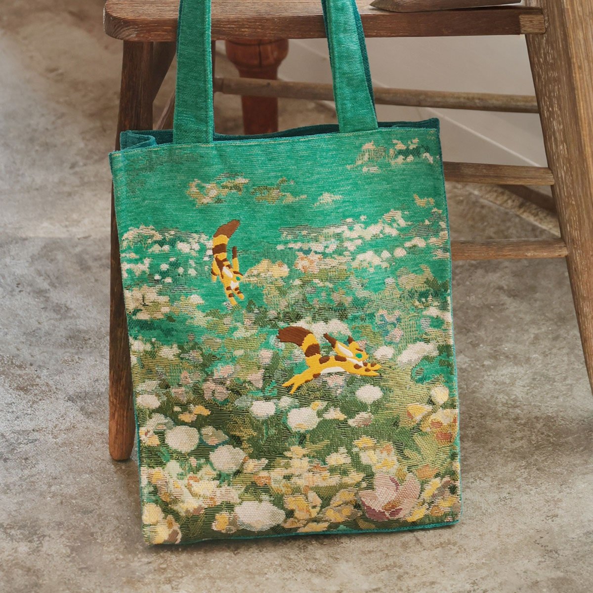 Official Ghibli Fox Squirrel Gobelin Tote Bag • Laputa/Nausicaa Shopping Shoulder Bag - Kamaji Market