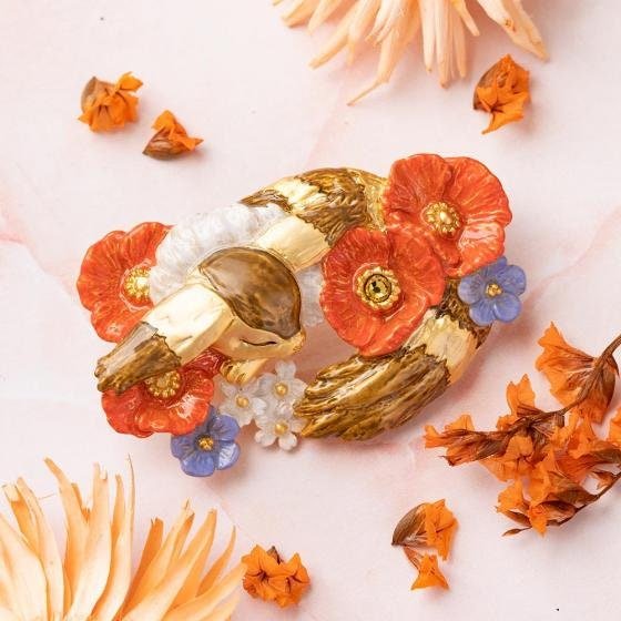 Official Ghibli Fox Squirrel Handmade Brooch • Nausicaa Valley of the Wind, Laputa Castle in the Sky Pin/Badge • Japanese Jewelry Gift - Kamaji Market