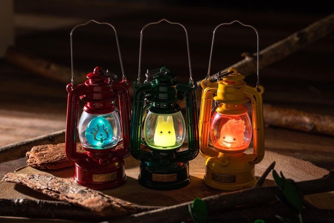 Official Ghibli GBL Lantern Keychain/Charm • My Neighbor Totoro, Howl's Moving Castle, Laputa Castle in the Sky - Kamaji Market
