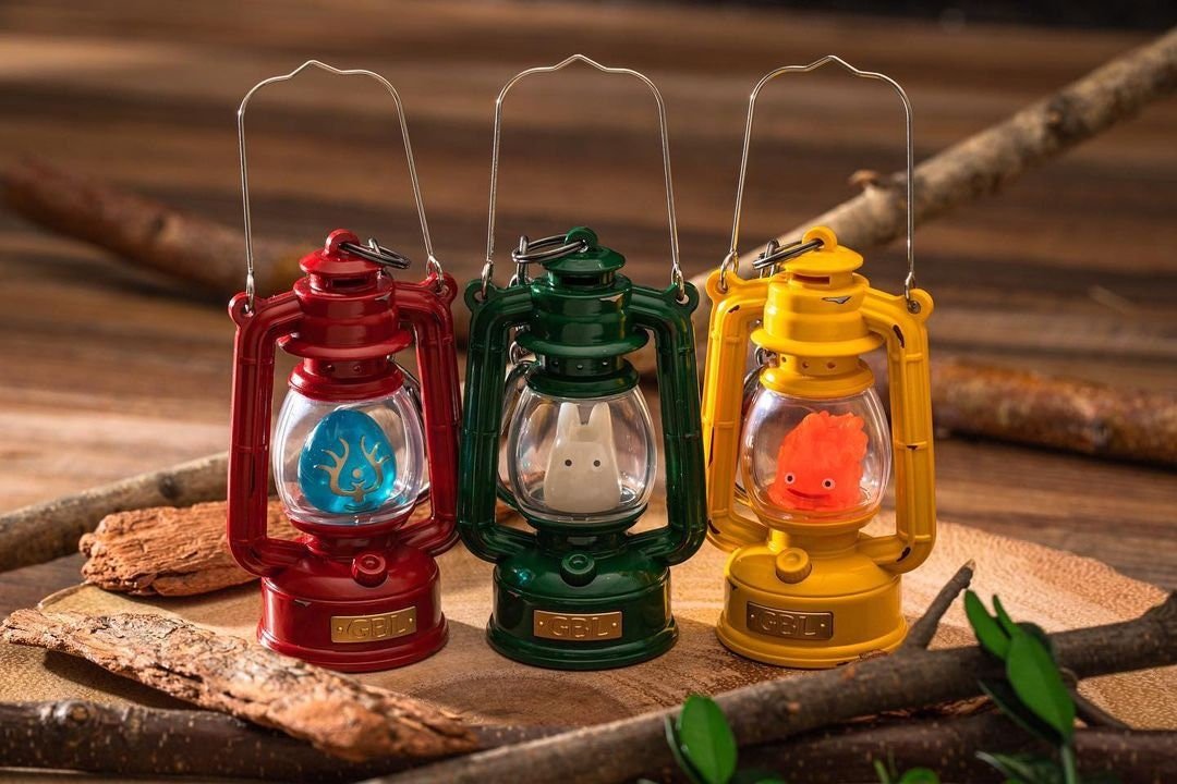 Official Ghibli GBL Lantern Keychain/Charm • My Neighbor Totoro, Howl's Moving Castle, Laputa Castle in the Sky - Kamaji Market