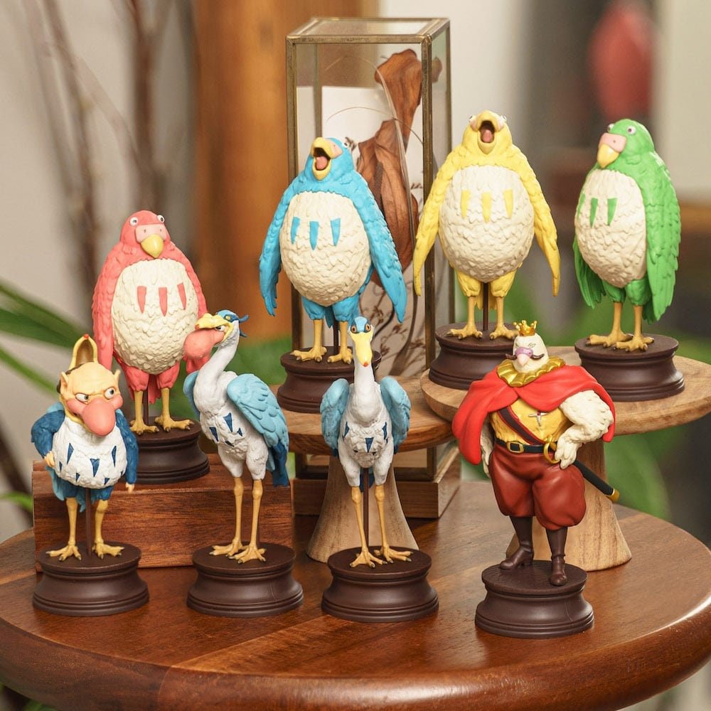 Official Ghibli Gray Heron Figure • The Boy and the Heron/How do you live? Figurine/Home Decor/Interior Design - Kamaji Market