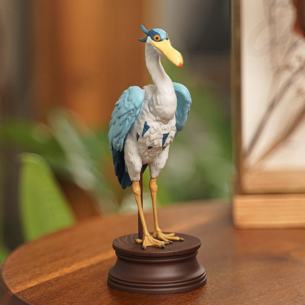 Official Ghibli Gray Heron Figure • The Boy and the Heron/How do you live? Figurine/Home Decor/Interior Design - Kamaji Market