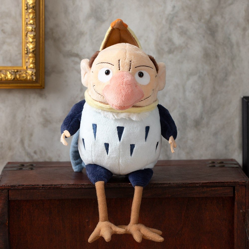 Official Ghibli Gray Heron Plush Toy • The Boy and the Heron/How do you live? Stuffed Animal/Figurine/Home Decor - Kamaji Market