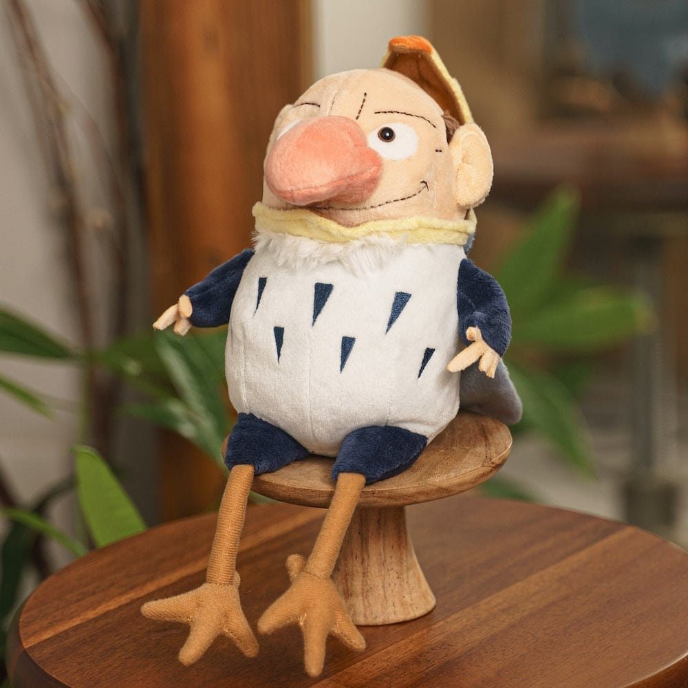 Official Ghibli Gray Heron Plush Toy • The Boy and the Heron/How do you live? Stuffed Animal/Figurine/Home Decor - Kamaji Market