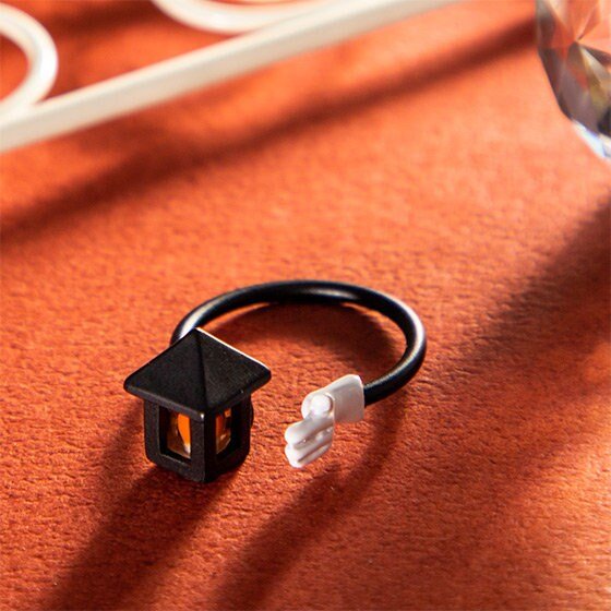 Official Ghibli Guiding Lantern Ring, Pierced Earrings • Spirited Away Jewelry • Japanese Jewellery Bijouterie - Kamaji Market