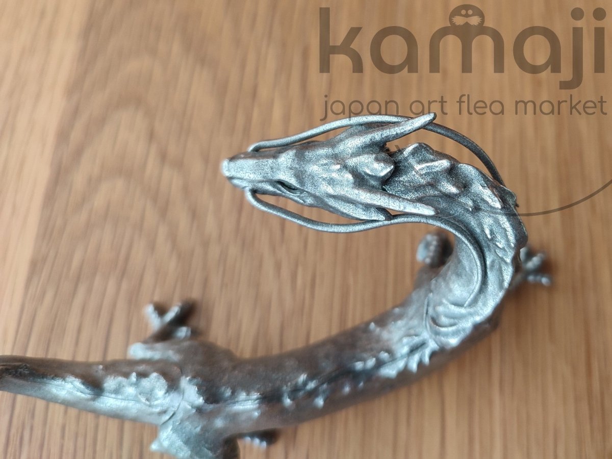 Official Ghibli Haku-Dragon Metallic Figure • Spirited Away Figurine/Home Decor • Ghibli Museum Exclusive - Kamaji Market