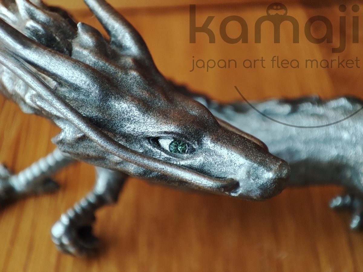 Official Ghibli Haku-Dragon Metallic Figure • Spirited Away Figurine/Home Decor • Ghibli Museum Exclusive - Kamaji Market