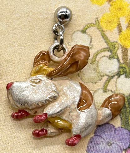 Official Ghibli Hin Dog Earrings • Howls Moving Castle Handmade Earrings • Anime Japanese Jewelry - Kamaji Market