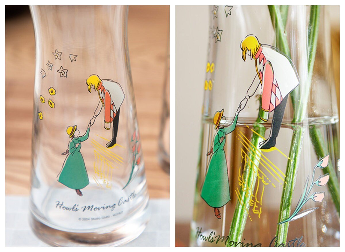 Official Ghibli Howl, Baron Glass Flower Vase • Howls Moving Castle, Whisper of the Heart Home Decor/Interior Design - Kamaji Market