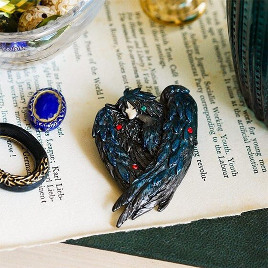 Official Ghibli "Howl-Bird" Handmade Brooch • Howls Moving Castle Pin/Badge/Breastpin/Clip • Donguri Closet Exclusive - Kamaji Market