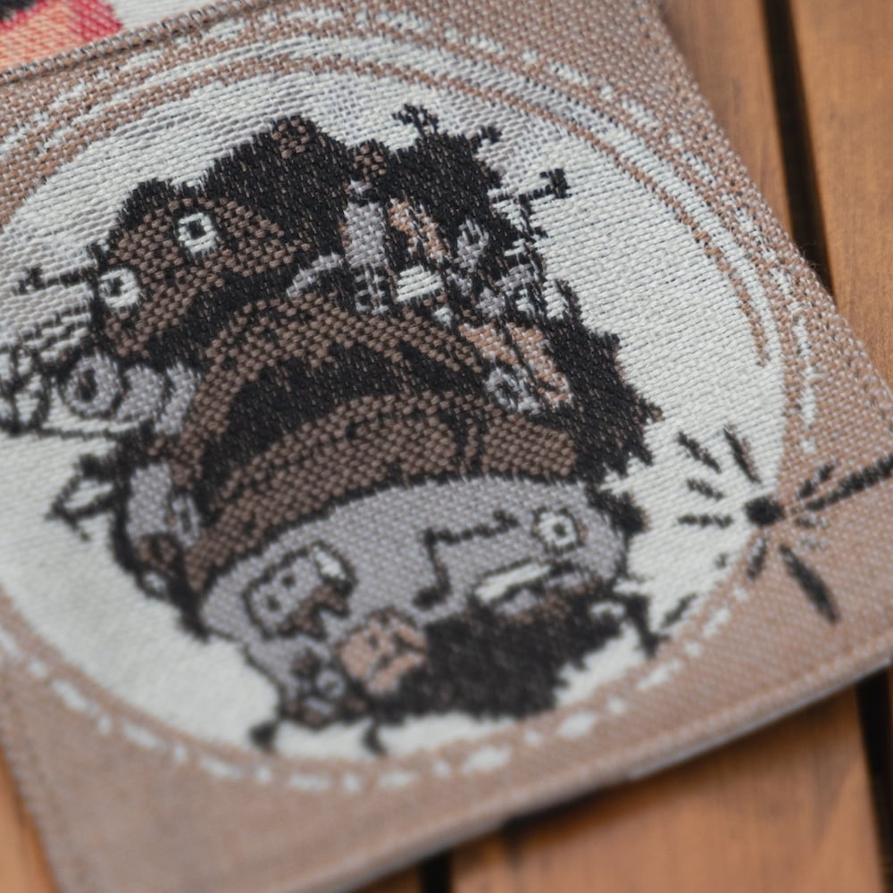 Official Ghibli Howl Coaster Set of 4 • Howls Moving Castle Mat/Beermat/Drink Coaster • Calcifer Hin Kakashi - Kamaji Market