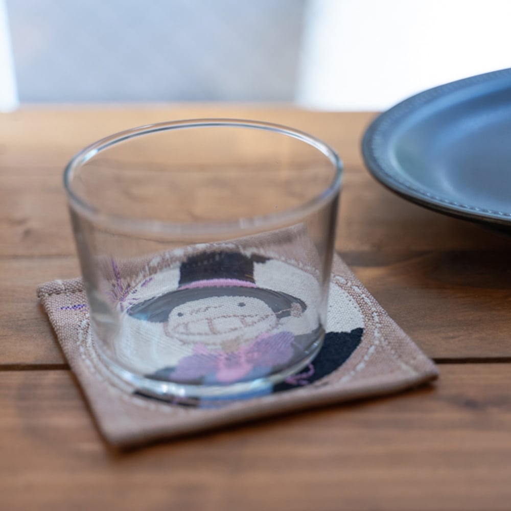 Official Ghibli Howl Coaster Set of 4 • Howls Moving Castle Mat/Beermat/Drink Coaster • Calcifer Hin Kakashi - Kamaji Market