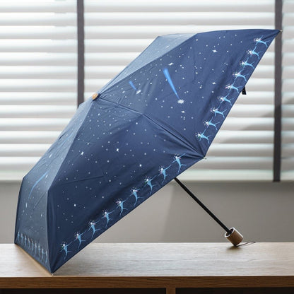 Official Ghibli Howl Folding Umbrella • Howls Moving Castle "Star Child" Decorative Accessory/Design Merch - Kamaji Market