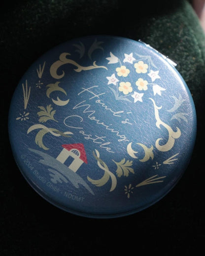 Official Ghibli Howl Makeup Mirror • Howls Moving Castle Compact Pocket Portable Hand Mirror • Calcifer, Hin Anime - Kamaji Market