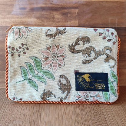 Official Ghibli Howl Pouch/Clutch • Howls Moving Castle Case/Cosmetic Bag/Wallet/Makeup Bag/Purse - Kamaji Market