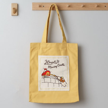 Official Ghibli Howl Tote Bag/Card Case • Howls Moving Castle Shoulder Bag/Shopper/Handbag/Hobo/Pass Case • Calcifer, Hin - Kamaji Market