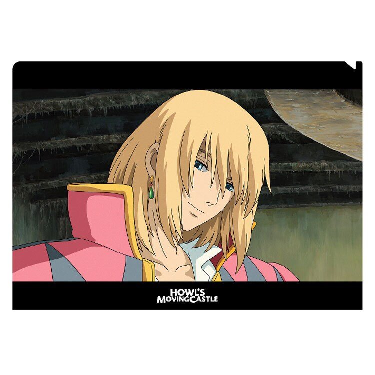 Official Ghibli Howl Wall Art Picture/Folder • Howls Moving Castle Anime Clear File - Kamaji Market