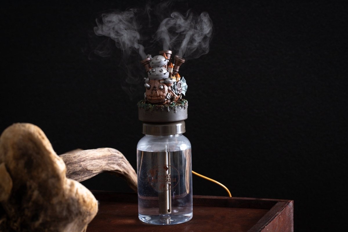 Official Ghibli Howl's Castle Humidifier • Howls Moving Castle Figure/Home Decor/Mister/Steamer - Kamaji Market