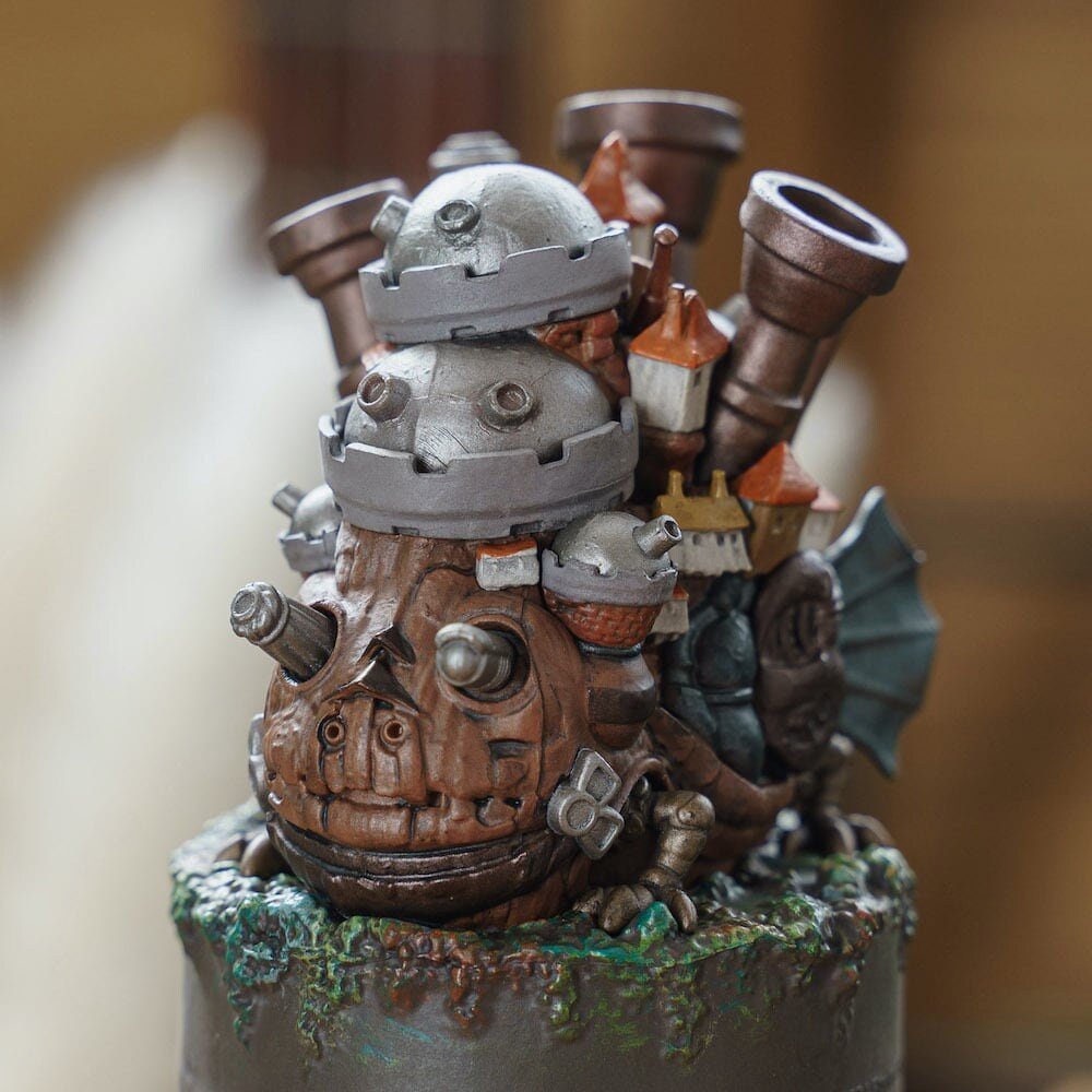 Official Ghibli Howl's Castle Humidifier • Howls Moving Castle Figure/Home Decor/Mister/Steamer - Kamaji Market