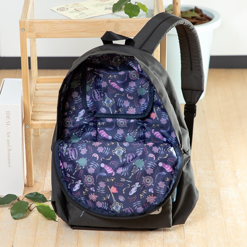 Official Ghibli Howls Moving Castle Backpack • Black Outdoor Bag/Rucksack/Handbag/Daypack/Sack