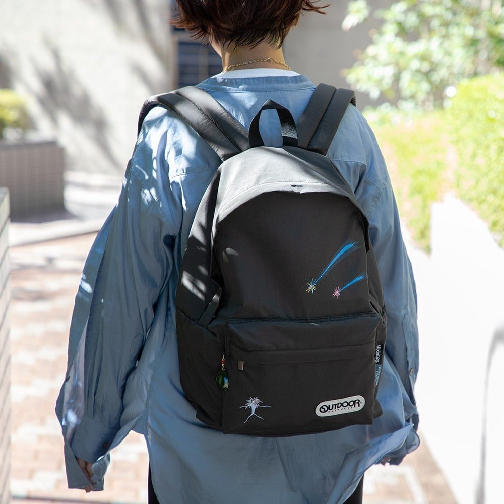Official Ghibli Howls Moving Castle Backpack • Black Outdoor Bag/Rucksack/Handbag/Daypack/Sack - Kamaji Market