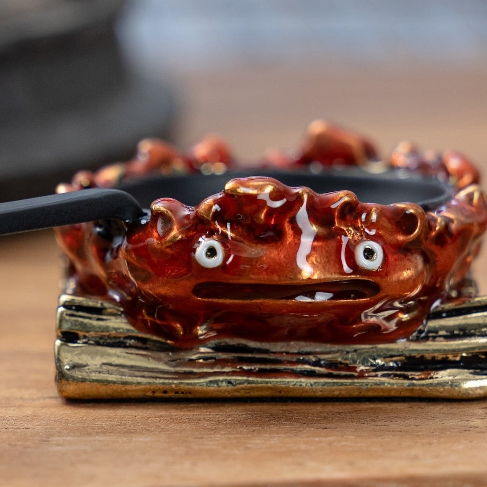 Official Ghibli Howls Moving Castle Jewelry Tray • Ring Holder with Calcifer - Kamaji Market