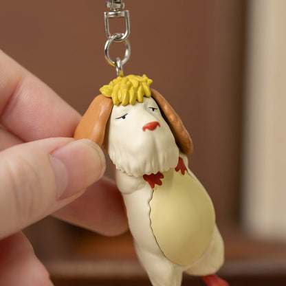 Official Ghibli Howls Moving Castle Keychain • Dangling Hin Bag Decor - Kamaji Market