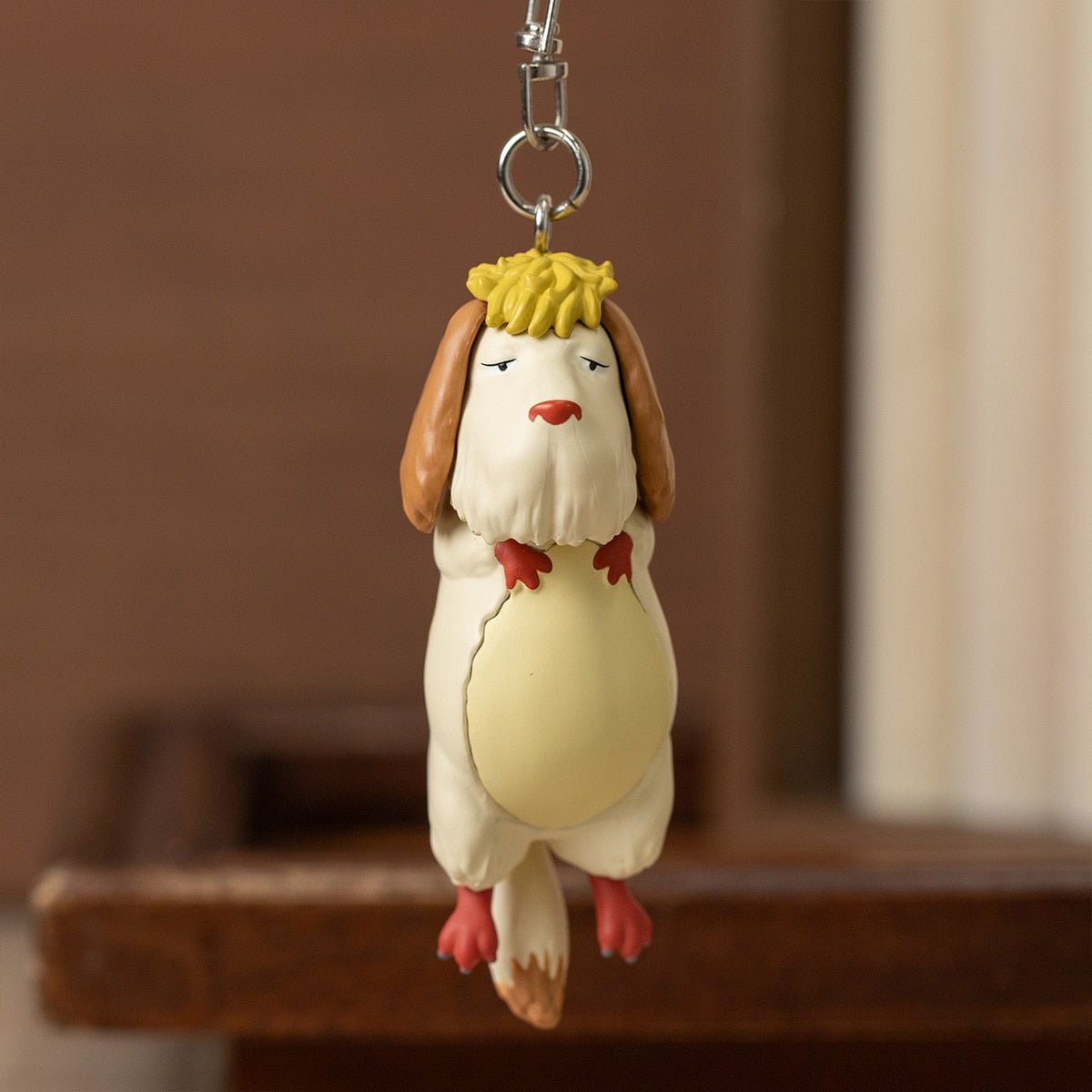 Official Ghibli Howls Moving Castle Keychain • Dangling Hin Bag Decor - Kamaji Market