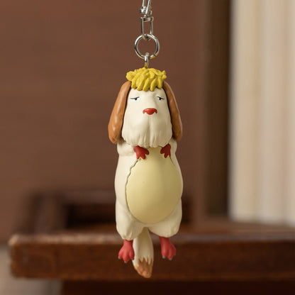 Official Ghibli Howls Moving Castle Keychain • Dangling Hin Bag Decor - Kamaji Market