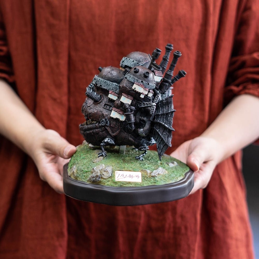 Official Ghibli Howl's Moving Castle Light Up Diorama • Figure/Home Decor/Interior Design with Calcifer - Kamaji Market