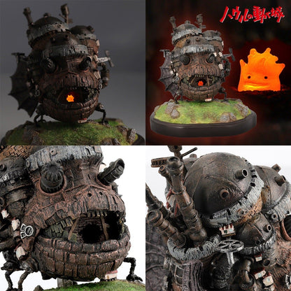 Official Ghibli Howl's Moving Castle Light Up Diorama • Figure/Home Decor/Interior Design with Calcifer - Kamaji Market