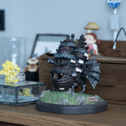 Official Ghibli Howl's Moving Castle Light Up Diorama • Figure/Home Decor/Interior Design with Calcifer - Kamaji Market