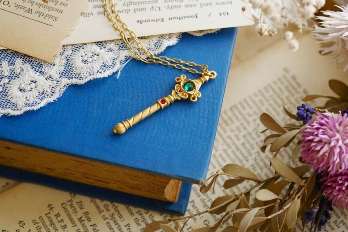 Official Ghibli Howls Moving Castle Necklace • Howl's Room Scepter • Handmade Japanese Jewelry - Kamaji Market