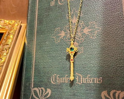 Official Ghibli Howls Moving Castle Necklace • Howl's Room Scepter • Handmade Japanese Jewelry - Kamaji Market