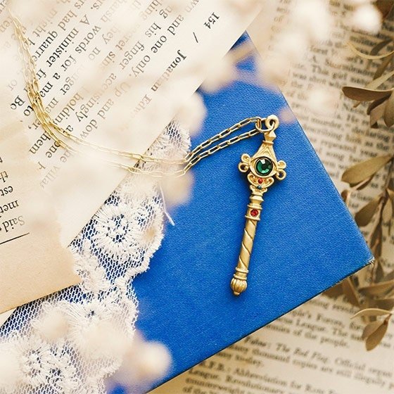 Official Ghibli Howls Moving Castle Necklace • Howl's Room Scepter • Handmade Japanese Jewelry - Kamaji Market