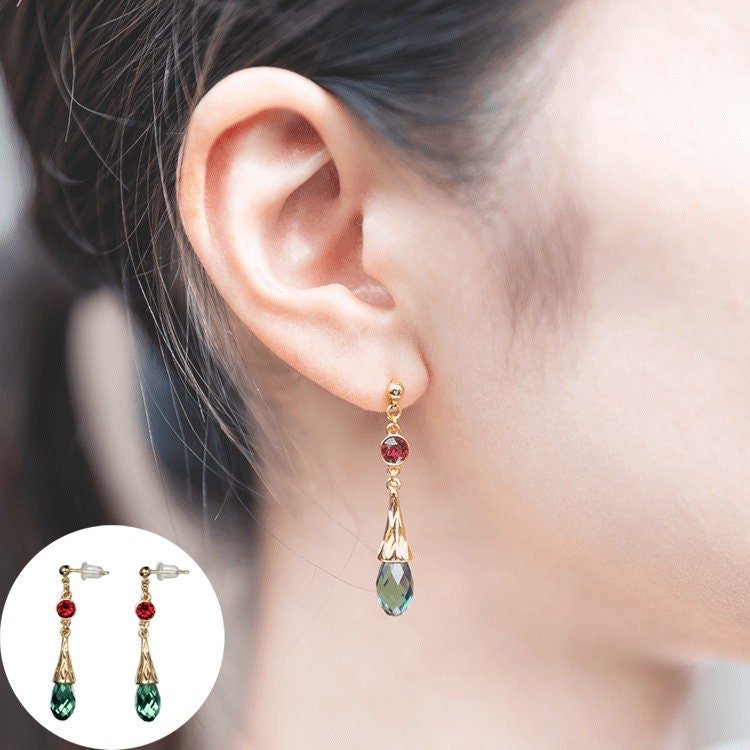 Official Ghibli Howls Moving Castle Necklace/Earrings Set • Ghibli Museum Exclusive • Stud Earrings - Kamaji Market