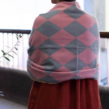 Official Ghibli Howls Moving Castle Shawl • Jacquard Stole with Calcifer - Kamaji Market