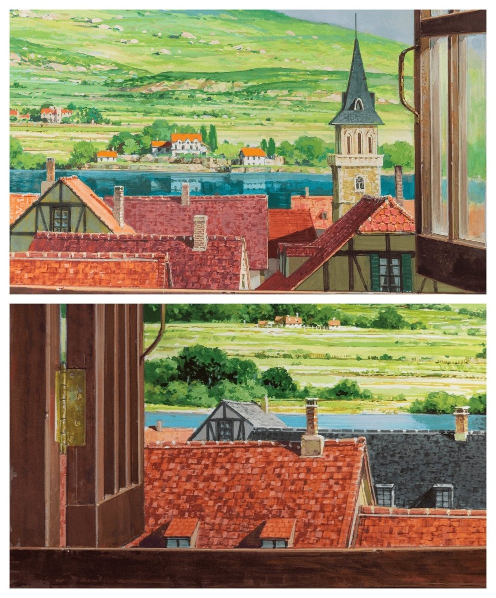 Official Ghibli Howls Moving Castle Wall Art/Window Picture • Ghibli Museum Exclusive - Kamaji Market