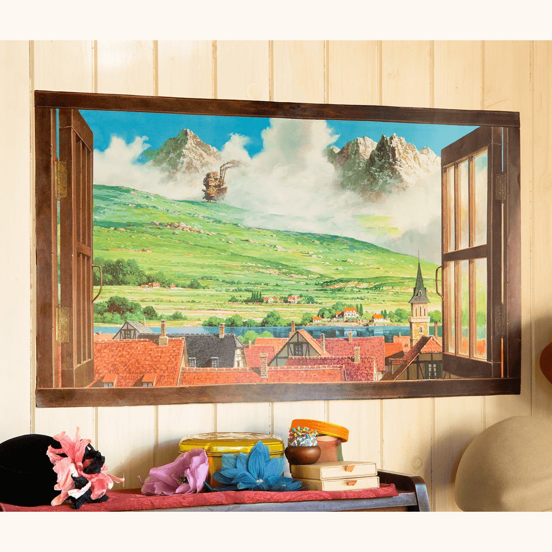 Official Ghibli Howls Moving Castle Wall Art/Window Picture • Ghibli Museum Exclusive - Kamaji Market