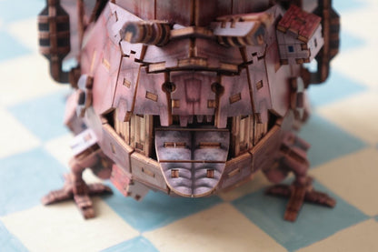 Official Ghibli Howls Moving Castle Wooden 3D Puzzle • Japanese Colored KI - GU - MI - Kamaji Market