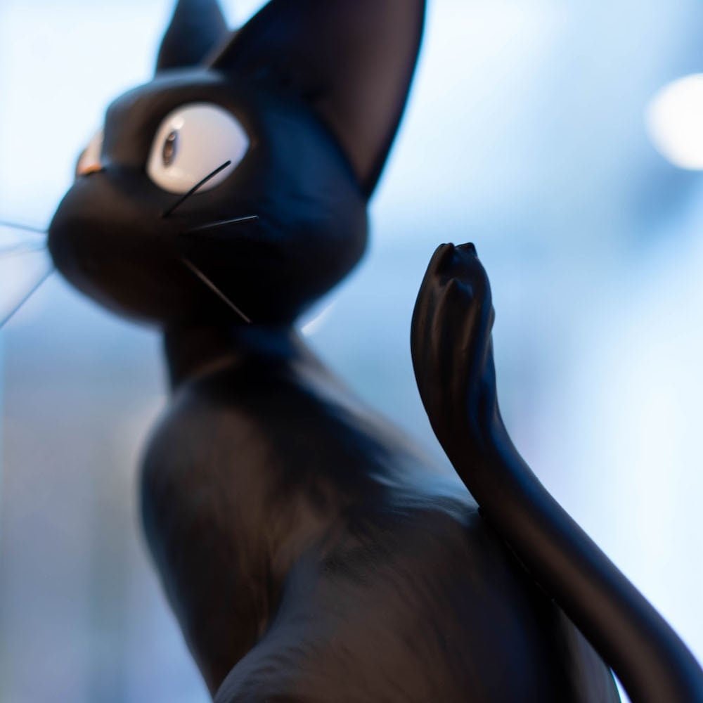 Official Ghibli Huge Jiji Figure • Kikis Delivery Service Figurine/Statue/Replica/Home Decor/Interior Diorama - Kamaji Market