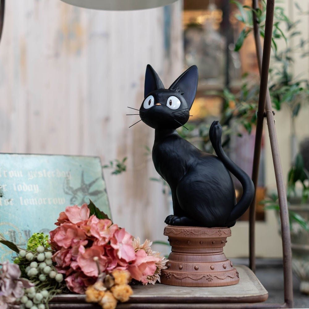 Official Ghibli Huge Jiji Figure • Kikis Delivery Service Figurine/Statue/Replica/Home Decor/Interior Diorama - Kamaji Market