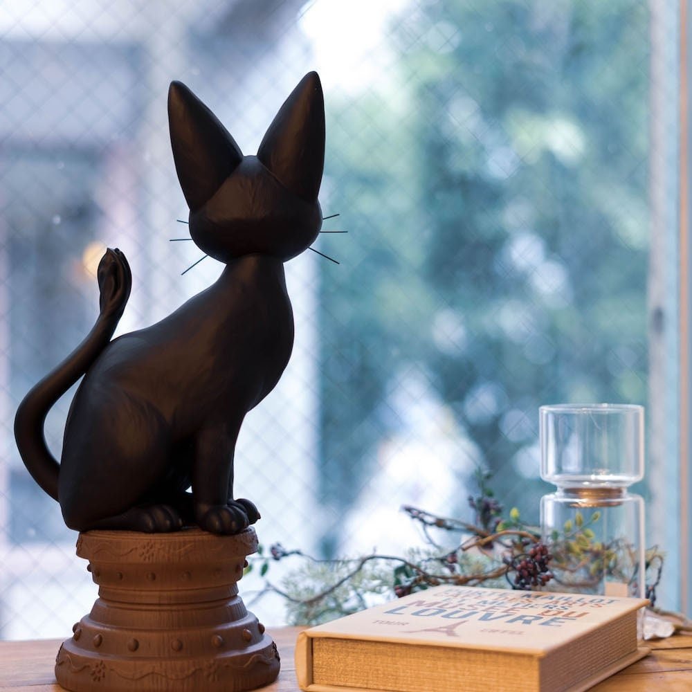 Official Ghibli Huge Jiji Figure • Kikis Delivery Service Figurine/Statue/Replica/Home Decor/Interior Diorama - Kamaji Market