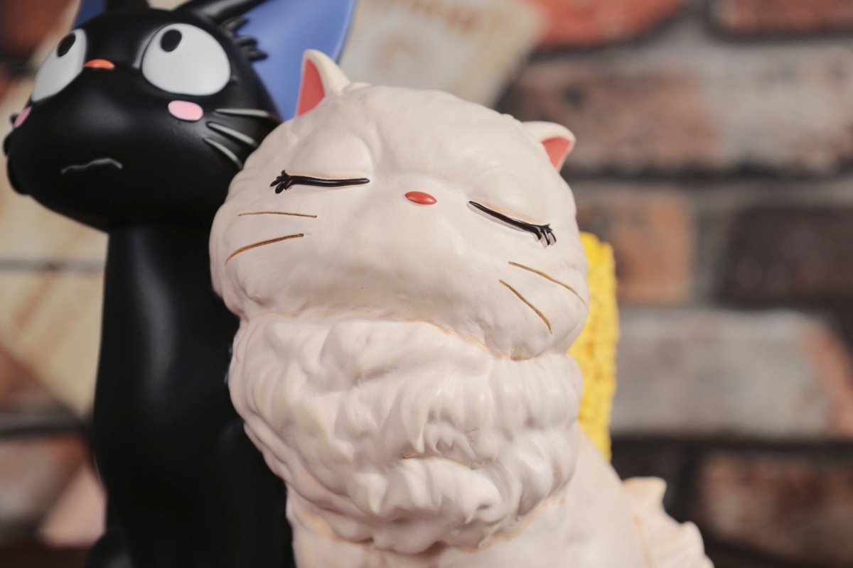 Official Ghibli Jiji and Lily Planter Cover/Diorama • Kikis Delivery Service Pot/Vase/Holder/Home Interior Decor - Kamaji Market