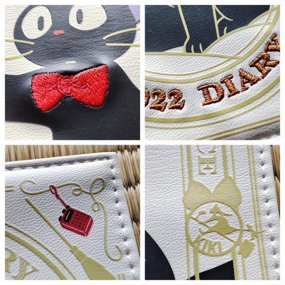 Official Ghibli Jiji Book Cover + Notepad • Kiki's Delivery Service Gigi Notebook/Sketchpad/Writing pad/Planner • Japanese Anime Stationery - Kamaji Market