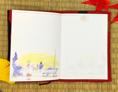Official Ghibli Jiji Book Cover + Notepad • Kikis Delivery Service Gigi Notebook/Sketchpad/Writing pad/Planner • Kawaii Japanese Stationery - Kamaji Market