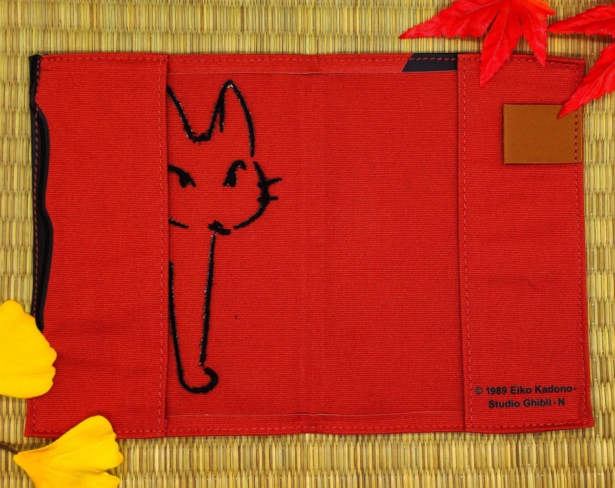Official Ghibli Jiji Book Cover + Notepad • Kikis Delivery Service Gigi Notebook/Sketchpad/Writing pad/Planner • Kawaii Japanese Stationery - Kamaji Market
